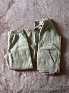 Under Armour Kids' Cream Sweatpants & Hoodie Set